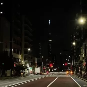 深夜の東京山谷を散歩するのアイキャッチ画像