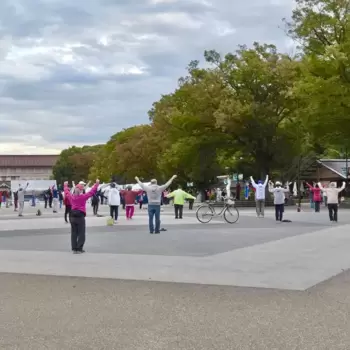 ラジオ体操をするぞ